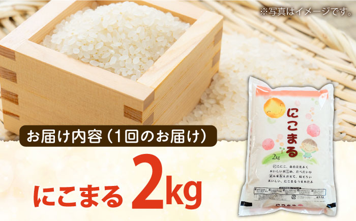 【6回定期便】 長崎県産 精米 にこまる 2kg 総計 12kg   / ふっくら 笑顔 お米 米  / 南島原市 / 大松屋商店 [SDR011]