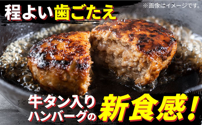 【9回定期便】長崎和牛 牛タン入りハンバーグ150g×12個 計16.2kg / 南島原市 / 原城温泉 真砂 [SFI009]