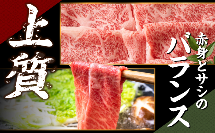 【訳あり】A4〜A5 長崎和牛 赤身 霜降り しゃぶしゃぶ・すき焼き用 1kg(500g×2) / 牛肉 ぎゅう肉 和牛 / 南島原市 / 株式会社MEAT PLUS [SHG004]