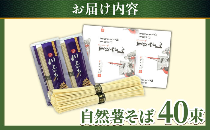 手延べ 自然薯 そば 2kg（250g×8袋） / そば 蕎麦 麺 / 南島原市 / 川上製麺 [SCM068]