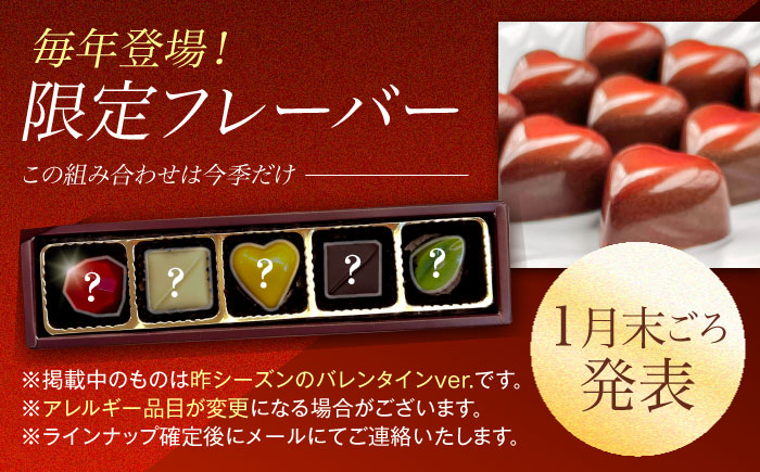 【2026年2月〜発送】ボンボンショコラ 5個入り / チョコ チョコレート ちょこれーと お土産 お菓子 バレンタイン / 南島原市 / 本田屋かすてら本舗 [SAW031]