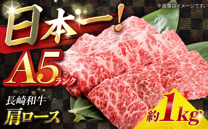 【A5ランク】長崎和牛 肩ロース 1kg / 和牛 国産 牛肉 にく ブランド牛 真空 / 南島原市 / ミカド観光センター [SEC014]