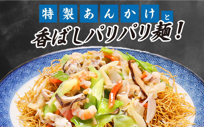 冷凍 長崎ちゃんぽん 皿うどん セット 4食 (チャンポン1食×2、皿ウドン1食×2) / 具入り 冷凍ちゃんぽん 冷凍皿うどん ちゃんぽん チャンポン 長崎 スープ 麺 / 南島原市 / 狩野食品 [SDE006]