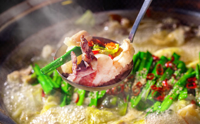 長崎牛もつ鍋　1食 / もつ鍋 もつ モツ 鍋料理 / 南島原市 / はなぶさ [SCN163]