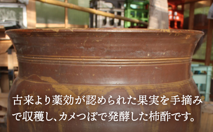 【業界誌（料理通信）お宝食材コンテスト ベスト20選出】天然 酵母 柿酢 600ml × 3本 南島原市 / 中邨 [SAG003]