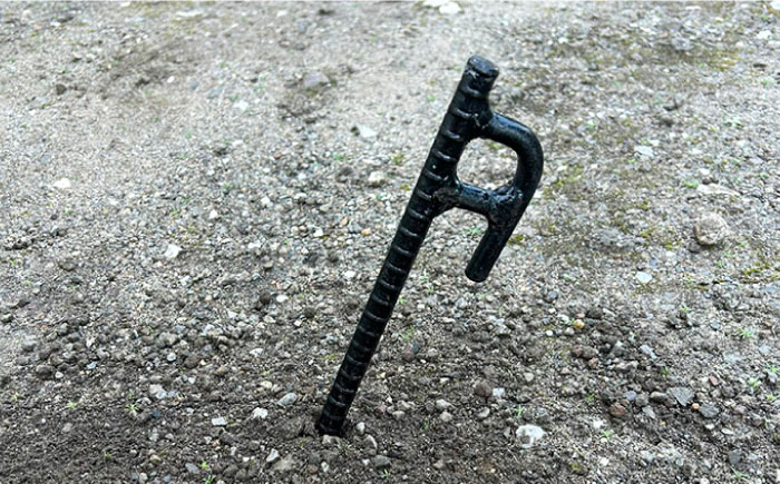 鍛造ペグ 30cm 6本セット / キャンプ キャンプ用品 ペグ キャンプ場 アウトドア用品 / 南島原市 / 重光刃物鍛造工場 [SEJ019]