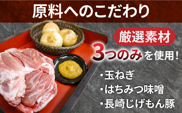 【長崎 じげもん 豚】はちみつ 味噌 ハンバーグ（10人前）/ はんばーぐ 小分け 冷凍 / 南島原市 / 溝田精肉店 [SBP001]