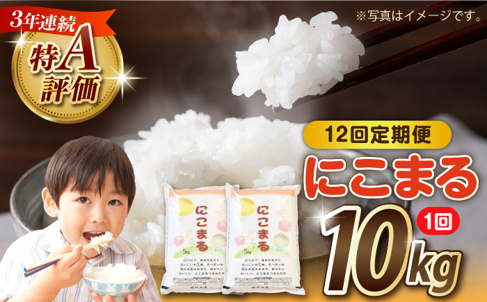 【12回定期便】長崎県産 精米 にこまる 10kg（5kg×2袋）総計120kg / 米 お米 こめ コメ 精米 / 南島原市 / 大松屋商店 [SDR016]
