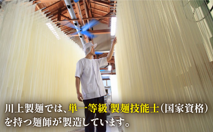 【5月発送】宮内庁献上 手延べ そうめん 川上の糸 9kg / 島原そうめん 麺 素麺 / 南島原市 / 川上製麺 [SCM079]