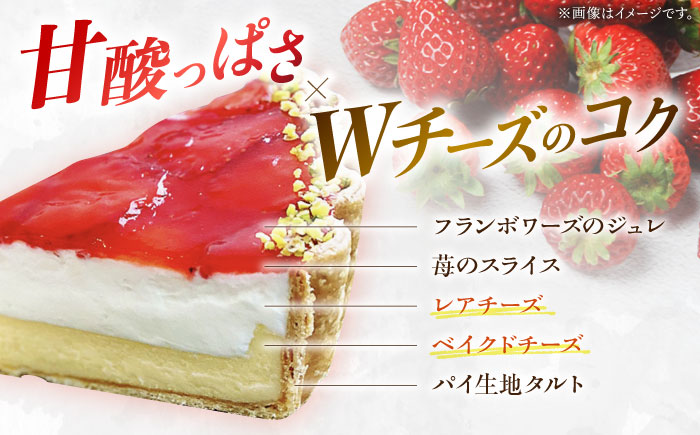 【舌にあふれる季節感♪こだわりのサクサクタルト】苺のWチーズタルト / タルト たると ケーキ タルトケーキ スイーツ デザート / 南島原市 / アトリエジジ [SAA007]