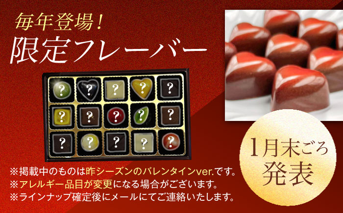【2027年2月〜発送】ボンボンショコラ 15個入り / チョコ チョコレート ちょこれーと お土産 お菓子 バレンタイン / 南島原市 / 本田屋かすてら本舗 [SAW033]