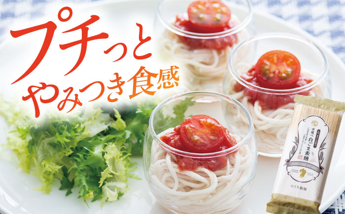 手延べ 白ごま 素麺 あごだし スープ 付 200g / 麺 乾麺 そうめん / 南島原市 / のうち製麺 [SAF014]