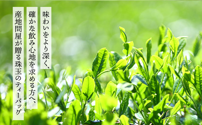 そのぎ茶プレミアムティーバッグ＜紐つき＞2袋（3g×15パック）茶 お茶 緑茶 ティーバッグ ティーパック 東彼杵町/岡田商会 [BCS002]