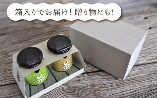 【全6回定期便】【TVで紹介！】茶バター 計12本 (100g×2本/回) 抹茶 ほうじ茶 乳製品 ペースト スプレッド パテ そのぎ茶 東彼杵町/ちわたや [BAF018]