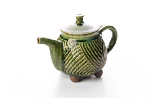 コーヒー陶器 ドリッパー コーヒーポット&ドリッパー8点セット コーヒーカップ3個 ソーサー3個 織部釉 [抱星窯 長崎県 東彼杵町 hs42bag390005] コーヒー 陶器 土物 グリーン 濃緑