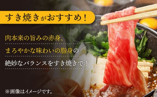 【2回定期便】長崎和牛 すき焼き 食べ比べセット 赤身[モモ]・霜降り肉[ロース] / 各500g) 計2kg 赤身スライス 赤身薄切り ももスライス ローススライス すきやき さっぱり あっさり 小分け 東彼杵町/有限会社大川ストアー [BAJ075]