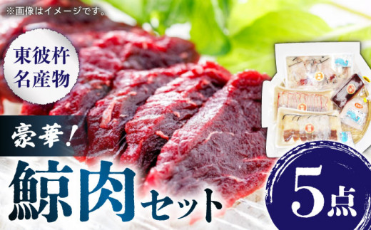 【鯨贅沢セット】名物くじら詰め合わせ（5品）長崎 鯨刺身 刺し身 赤身 くじら肉 クジラ セット 東彼杵町/彼杵の荘 [BAU006] 