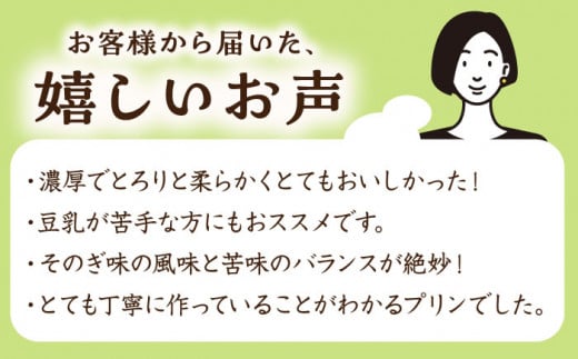 大川豆腐の豆乳プリン 黒蜜付き 計6個 (プレーン・そのぎ抹茶・黒ごま/各2個) プリン デザート 洋菓子 セット 詰め合わせ 東彼杵町/大川ストアー [BAJ026]