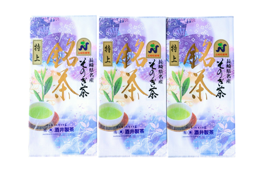 茶 緑茶 【長崎県優良特産品推奨品】そのぎ茶（特上）100g ３袋 総計300g [まるせい酒井製茶 長崎県 東彼杵町 hs42bag370012] 日本茶 茶 茶葉 お茶 緑茶 そのぎ茶 ちゃ りょくちゃ
