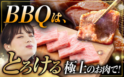 長崎和牛 焼肉用 カルビ 約500g 肉 お肉 牛肉 赤身 和牛 焼肉 BBQ 東彼杵町/黒牛 [BBU010]