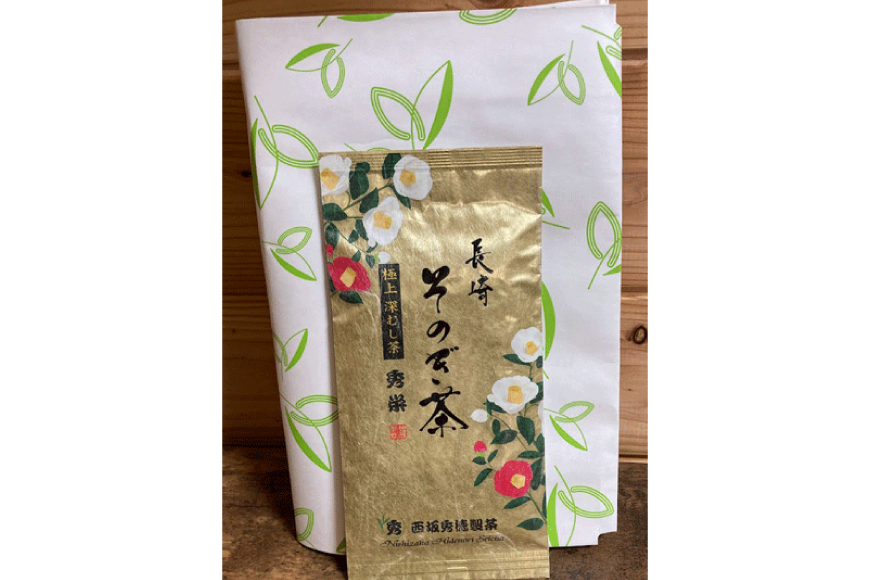お茶 緑茶 秀栄 90g 1袋 [西坂秀徳製茶 長崎県 東彼杵町 hs42bag510016] 国産 長崎県産 東彼杵 茶葉 ティーパック ミル芽 若芽