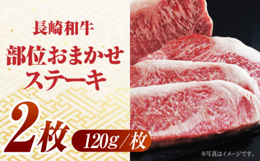 長崎和牛 特選ステーキ（120g×2枚）＆ハンバーグ（80g×4個）はんばーぐ 特製 簡単調理 赤身 ステーキ 霜降り ステーキ 東彼杵町/有限会社大川ストアー [BAJ114]