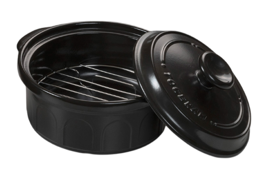 耐熱セラミックス使用 ニュートーセラム鍋 26cm 網付き 焼く 炊く 煮る 蒸す 炒める 燻す [トーセラム 長崎県 東彼杵町 hs42bag480003] 耐熱 直火対応 鍋26cm キッチン用品 日本製