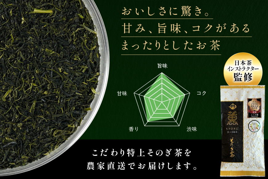 お茶 そのぎ茶 【TVで紹介！】そのぎ茶 (特上) 100g 3袋入 [ふくだ園 長崎県 東彼杵町 hs42bag770000] 茶 ちゃ お茶 おちゃ 緑茶 りょくちゃ 日本茶 茶葉