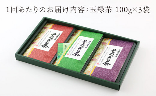 【全3回定期便】プレミアム そのぎ茶 詰め合わせ 計9袋 (約100g×3袋/回) 茶 お茶 茶葉 日本茶 東彼杵町/月香園 [BAG012]