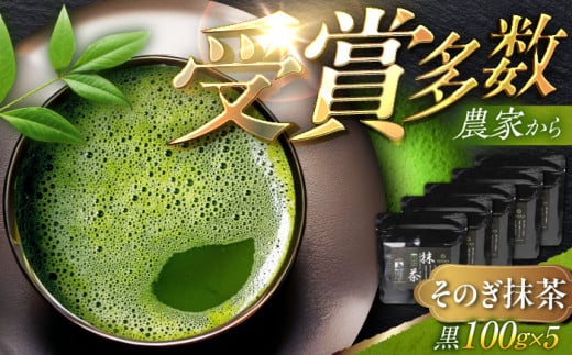 【TVで紹介！】最上級茶葉使用 そのぎ抹茶 計500g（100g×5パック） 茶 お茶 抹茶 緑茶 日本茶 東彼杵町/FORTHEES [BBY002]