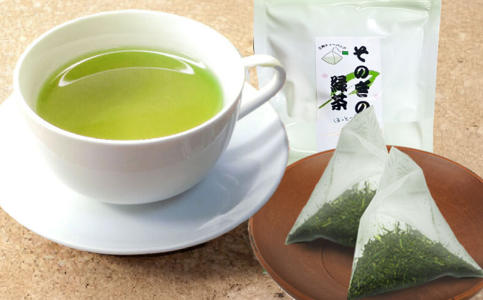 【そのぎ茶】緑茶ティーバッグ タグ付きタイプ　2袋/茶 緑茶 日本茶 ティーバッグ ティーパック 東彼杵町/西坂秀徳製茶 [BBP006]