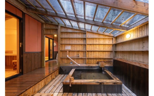 宿泊券 温泉 源泉かけ流し露天風呂付:スタンダード離れ和洋室 長崎和牛 会席プラン 1泊2食付き ペア宿泊券 [そのぎ茶温泉 長崎県 東彼杵町 hs42bag280002] 旅行 観光 旅館 レターパック