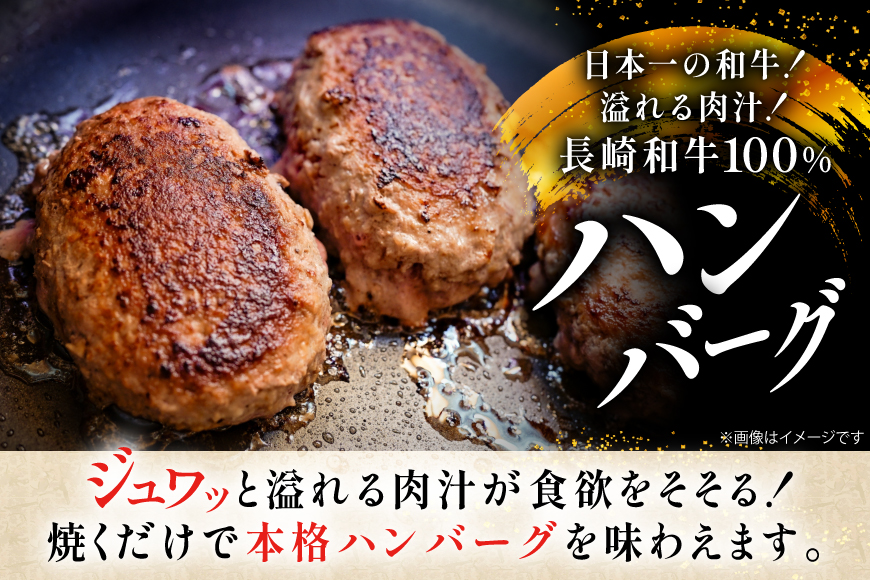 ハンバーグ 長崎和牛 100％ ハンバーグ (200g×6個) [黒牛 長崎県 東彼杵町 hs42bag750077] 牛肉100% 肉 お肉 おかず