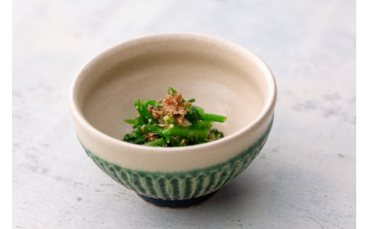 織部 茶器 汲出し湯呑み 5個セット 織部釉 [抱星窯 長崎県 東彼杵町 hs42bag390008] 土物 湯呑み グリーン 濃緑