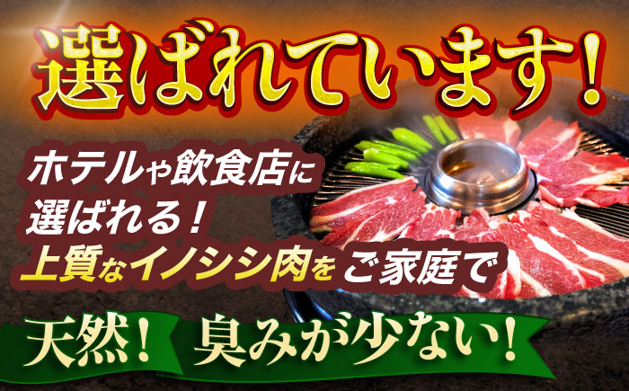 【3回定期便】ジビエ 天然イノシシ肉 おまかせ焼肉セット 900g （ロース・モモ・バラ）【照本食肉加工所】 [OAJ031] / 肉 猪 猪肉 イノシシ イノシシ肉 いのしし しし肉 しし鍋 ボタン鍋 ジビエ