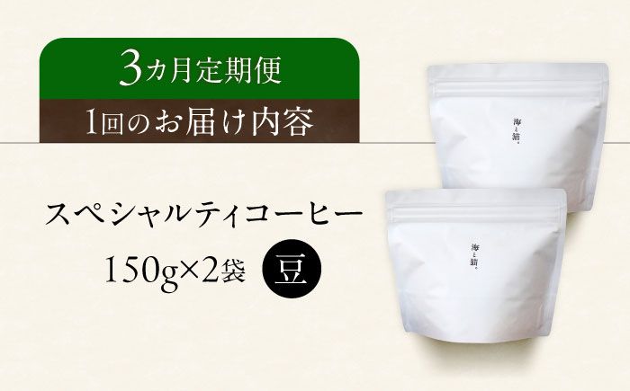 【3回定期便】スペシャルティコーヒー詰め合わせ　150g×2 【海と猫。】 [OCK002]