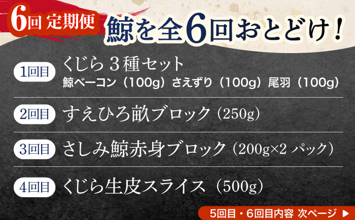 【6回定期便】贅沢三昧くじら食べ比べ定期便【中島(鯨)商店】[OBR014] / 鯨 クジラ 鯨肉 贈答用 くじら おつまみくじら 鯨肉 くじらの希少部位 鯨希少部位 くじらおつまみ 鯨 くじら 長崎県産