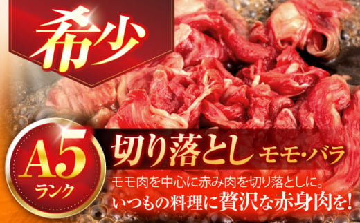 長崎和牛A5ランク 赤身切り落とし（モモ･バラ）（400ｇ）【肉のあいかわ】 [OCH021]