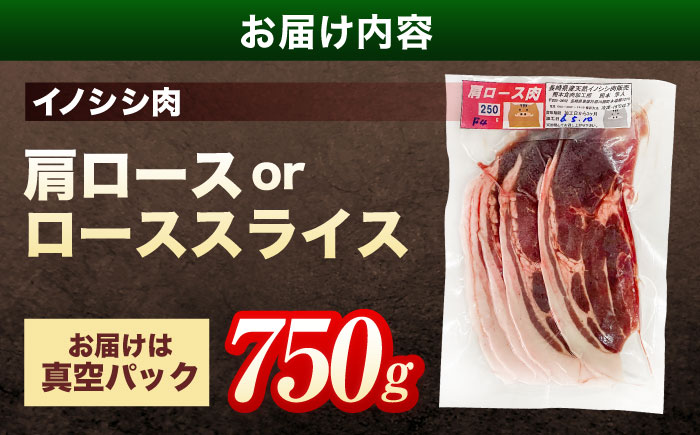 ジビエ 天然イノシシ肉 肩ロース or ロース スライス750g【照本食肉加工所】 [OAJ011] / 肉 猪 猪肉 イノシシ イノシシ肉 いのしし しし肉 しし鍋 ボタン鍋 ジビエ