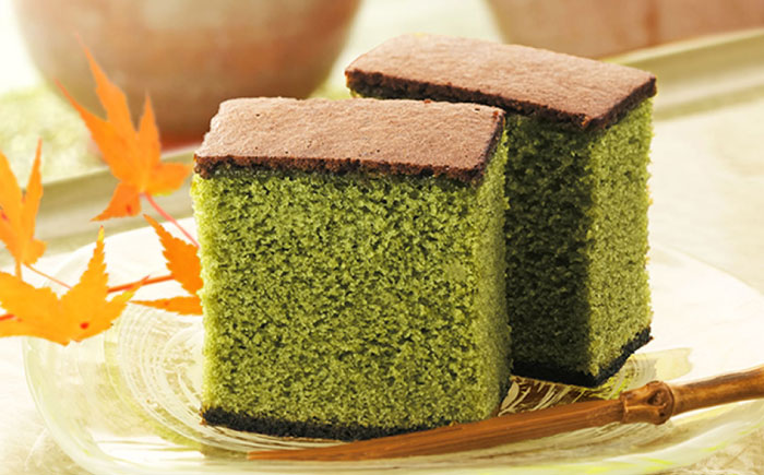 風呂敷包みギフト！カステラ2本セット（プレーン・抹茶）【長崎心泉堂】[OBS009] / カステラ かすてら 長崎 プレゼント ギフト 詰め合わせ 和菓子 常温 かすてら 詰め合わせ 高級 贈答 食べ比べ 抹茶 まっちゃ