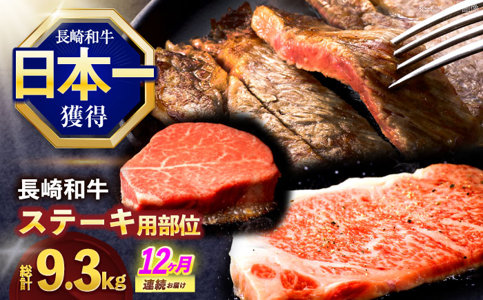 【12回定期便】長崎和牛 ステーキ用部位×12回定期便【株式会社 黒牛】[OCE108]