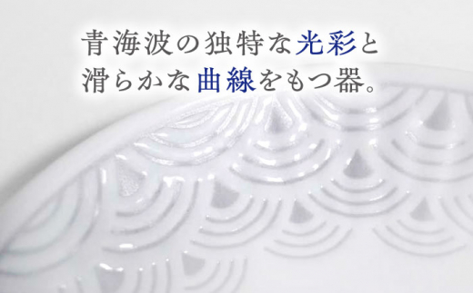 【波佐見焼】青海波グレー プレート Mサイズ 5個セット【聖栄陶器】 [OAR045]