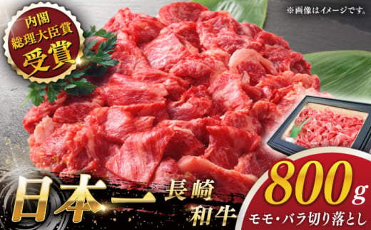 【大自然の贈り物！】長崎和牛 切り落とし 約800g【ながさき西海農業協同組合】 [QAK009] 牛肉 モモ バラ しゃぶしゃぶ すき焼き 1万9千円 19000円