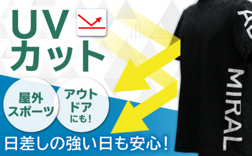 【数量限定】【2024年モデル】【Mサイズ・ブラック】アドミラル ゴルフウエアー 半袖 モックネック ジャガードシャツ [QBO001]