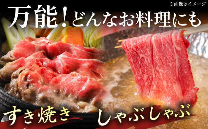 【3回定期便】長崎和牛モモスライス約500g【黒牛】 [QBD074]