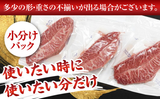 【全3回定期便】【厳選希少部位】【A4〜A5】長崎和牛ミスジステーキ　約500g（100g×5p）【株式会社 MEAT PLUS】 [QBS120]