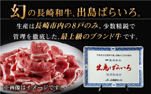 【全12回定期便】【訳あり】長崎和牛 出島ばらいろ 肩ロース バラ 切り落とし 計400g 【合同会社肉のマルシン】 [QBN031]