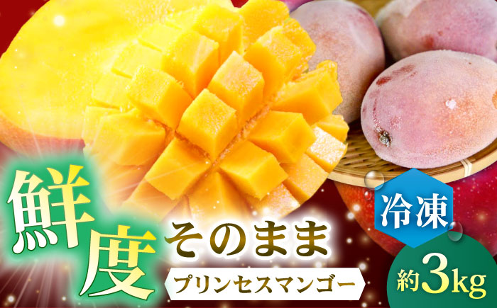 [冷凍]プリンセスマンゴー 約3kg [QAT014] プリンセス マンゴー ぷりんせすまんごー 完熟 マンゴー 高品質マンゴー まんごー 果物 フルーツ マンゴー