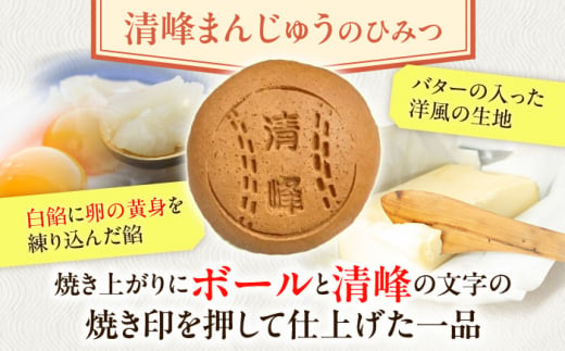 【当店自慢】こだわりの清峰まんじゅう 10個入り【栗まんじゅう本舗　小田製菓】 [QAR016]