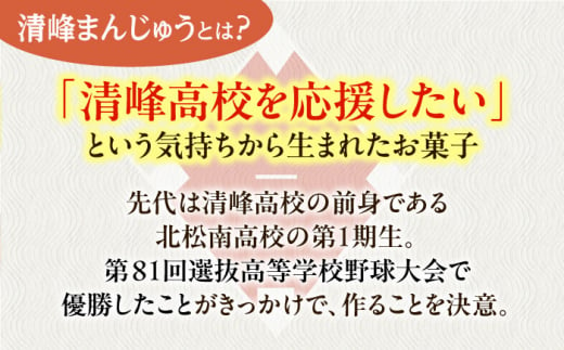 【当店自慢】こだわりの清峰まんじゅう 10個入り【栗まんじゅう本舗　小田製菓】 [QAR016]